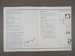 Pioneer SR202W Solid State Reverberation Amplifier Operating Instructions D-1504