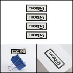 THORENS logo badge Sticker Decal waterproof 39mm(1.53&Prime;)X15mm(0.59&Prime;)