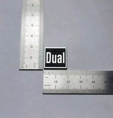 Dual Turntable Badge Logo Emblem For Dust Cover or Plinth – Silver