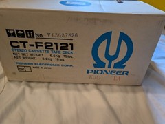 Pioneer CT-2121 Wood Cabinet Cassette Deck in Box with Manual