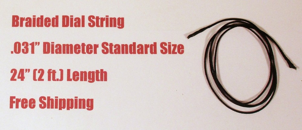 24&Prime; Dial Cord Braided Nylon Tuner String – Old Antique Vintage Tube Radio