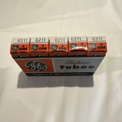 NOS GE 5 Star 6211 Electron Tube Vacuum Tube New in Box Model 6211 Lot of 5