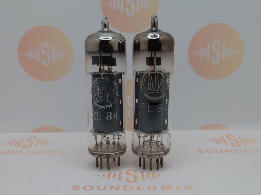 2x Philips EL84 6BQ5 – Valvo Label – Heerlen, NL &rsquo;70 KM4 – Near NOS