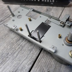 Tascam TSR-8 Reel to Reel – Transport Assembly w/ Flywheel Lift Pinch Roller Arm