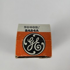 NIB GE 5U4GB/5AS4A Rectifier Tube Black Plates STRONG 5U4