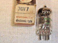 VINTAGE MOTOROLA 7GV7 PCF805 VACUUM TUBE TUBES ENGLAND TESTED TUB23050