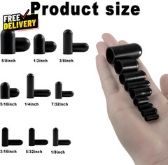 108PCS Vacuum Caps Assortment Vacuum Plugs Hose End Cap Rubber Vacuum Caps Kit