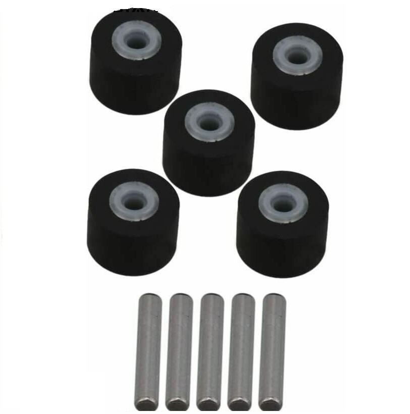5PCS 12.8x8X6x2.5mm Pressure Belt Pulley Pinch Roller with Metal Axle for Sony