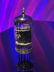 ✨Vintage RCA Short Black Plate Vacuum Tube / 6189