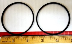 Square Belts 6.9 x .074 x .074&Prime;, 175.26 x 1.879 x 1.879 mm, Set of 2 pieces