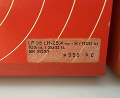 Vtg Lot of 2 NOS BASF LP35 LH-25 10.5&Prime; 3610 Ft 1&Prime; Tape Metal Reel Orig Box READ