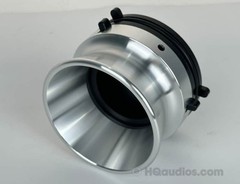 Single aluminum NAB Hub Adapter Silver for Reel-to-Reel Deck–1-Year Warranty