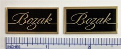 Bozak Speaker Badge Logo Emblem Gold version