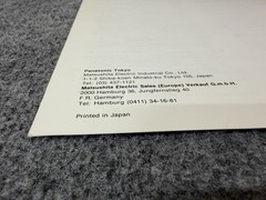 ⭐️Original Technics SL-1600mk2 / SL-1610mk2 User Instruction Manual & Receipt ⭐️