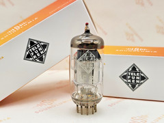 1x Telefunken EF86 Silver Plates O-getter Red Tip ◇ Bottom – Ulm 1969 – NOS+