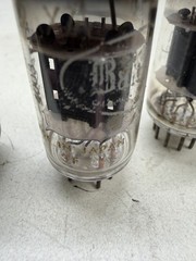 *PREMIUM* Matched Quad (RED TIP) 1963 Raytheon 12AX7A Tubes Amplitrex Tested