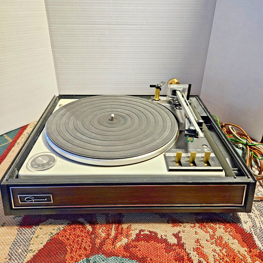 Vintage Garrard Zero 92 Turntable Record Player No Cover Parts or Repair