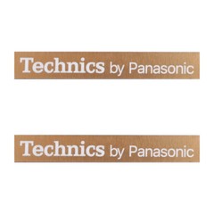 Technics by Panasonic Turntable Logo Badge 54mm(2.125&Prime;)X7.9mm(0.312&Prime;) gold