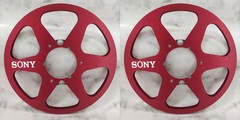 One Pair 10.5 » silvery Sony Tape reel High Quality Aluminum Take Up Reel