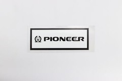 Pioneer logo badge Sticker Decal waterproof 108mm(4.25&Prime;)X40mm(1.57&Prime;)