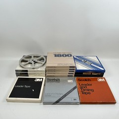 (Lot of 18) x4 Ampex Gold Crest 7&Prime;x 1/4” Reels, x6 1800, Scotch, Memorex, TDK 3M
