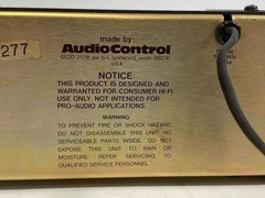 Vintage Audio Control C-22 Stereo Equalizer Octave EQ Sound Control Tested