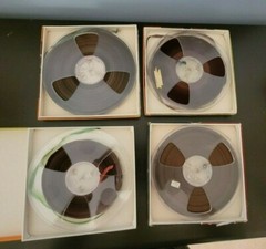 Lot of 4 Ampex Recording (1) 341, (2) 344, & (1) 444 7&Prime; Reel To Reel Tapes