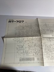 Pioneer RT-707 Schematic Sheet Original