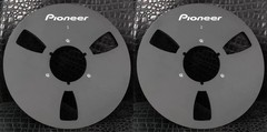 One Pair 10.5 » black Pioneer Tape reel High Quality Aluminum Take Up Reel