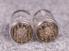 (2) Telefunken 12AU7 ECC82 Smooth Plate Tubes ~ MATCHED DATE CODE ~ TEST @ 128%+