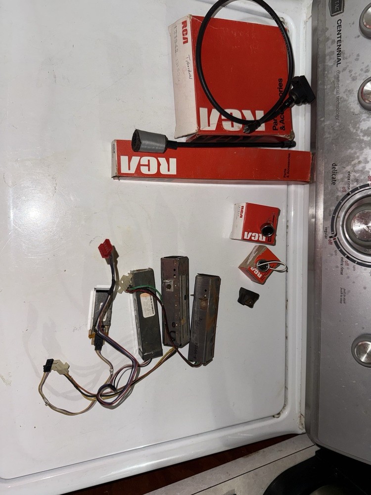 Vintage RCA and Other Television Parts Lot Untested As-Is for Parts read descr.