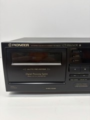 Pioneer CT-W606DR Double Cassette Deck Dual Tape Player Recorder Tested Works