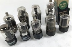 9 Vintage Tube Lot Zenith Has Tung-Sol Electronic NU Silvania GM USA 6146B