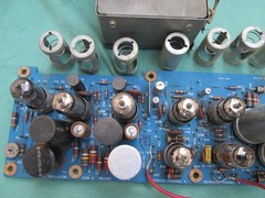 A Vintage Ampex PR-10/354 main PCB with original power transformer & tubes