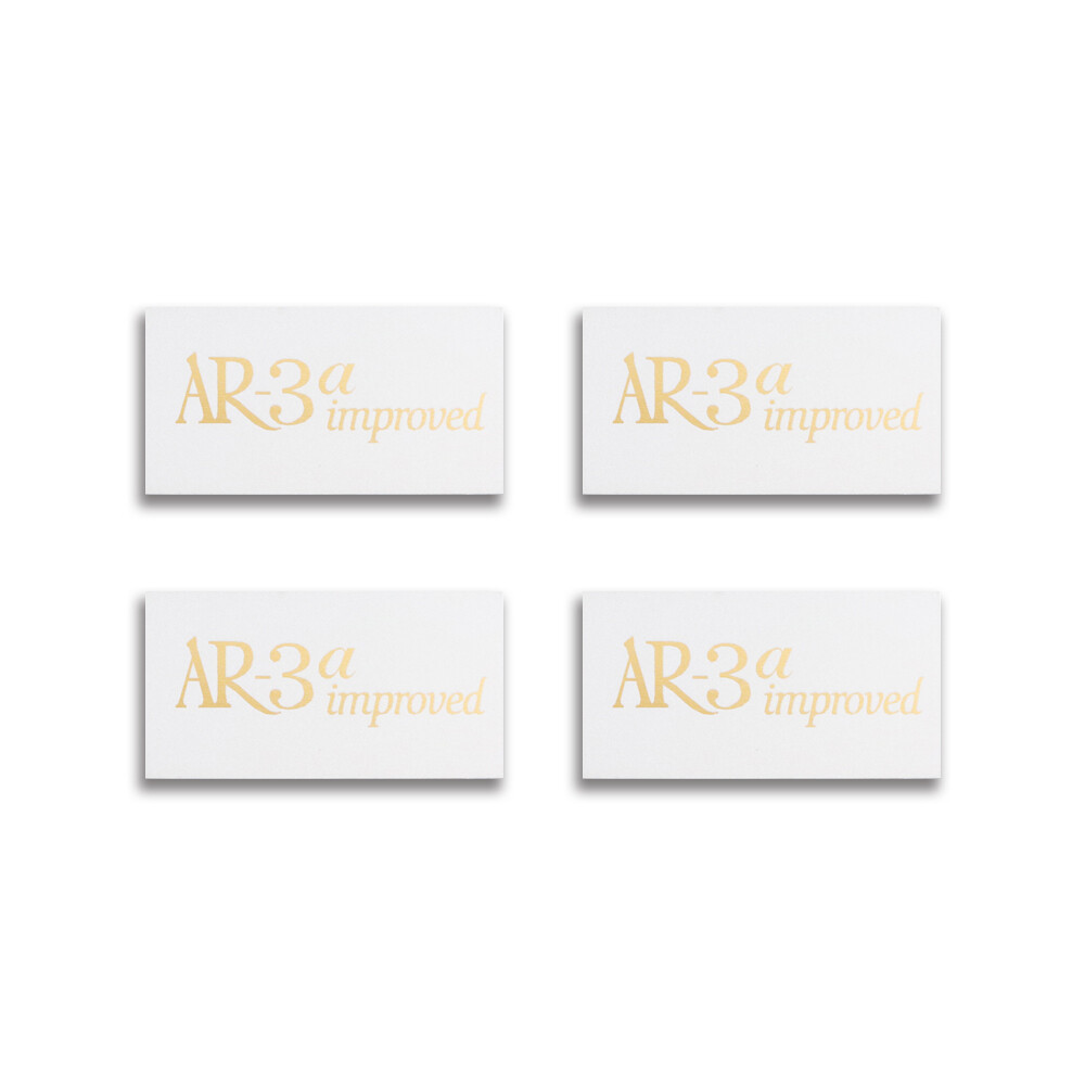AR-3a improved Acoustic Research Speaker Badge 49mm(1.93&Prime;)X26mm(1.02&Prime;) GOLD