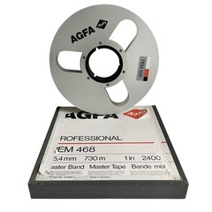 Vintage Pro Audio AGFA PEM 468 Empty 1&Prime; Metal Analog Tape Reel 10.5” With Box