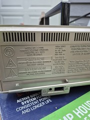 Vintage General Electric GE Portable TV AM/FM Radio Model 7-7150B (Dec-1987)