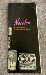 Norelco Continental Reel To,Tape Recorders Sales Booklet,Specs,Buyer Guide,Chart