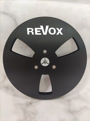 2X TRIDENT HUB METAL Black TAPE REEL 7&Prime; For Revox Reel To Reel Tape Recorders
