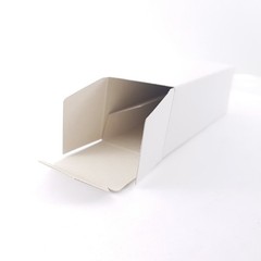 25 X WHITE TUBE BOXES 11.5x40x40mm / 4.528 x 1.575x 1.575inch