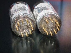 Platinum Matched Pair 6211 Telefunken ~ECC82 Tested NOS DB Gold Pins Same codes
