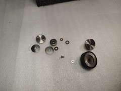 AKAI X-1810 reel to reel machine, capstan roller and tape guide