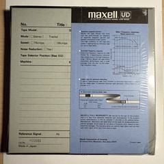Maxell UD Sound Recording Tape 35-90 Reel to Reel Tape – 1800ft New/Sealed VTG