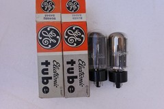 NOS NIB PAIR GE 5U4GB BLACK PLATES D GETTER SAME CODE MATCHED