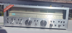 Sansui G-7500 Pure Power DC AM/FM Stereo Receiver Silver Face Wood Case