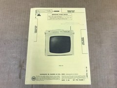 Vintage Photofact Folder 798-1 – Ambassador TV Model #6516