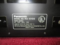 Vintage Panasonic RA-6100 20 WPC Receiver *Well Cleaned* Very Good Condition*