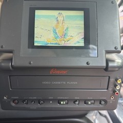 Rampage Audiovox VBP1000 4&Prime; LCD Monitor VHS Player Portable Combo w/Case And Car
