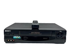 Sony SLV-N55 Hi-Fi VCR VHS Player with Remote Tested Working