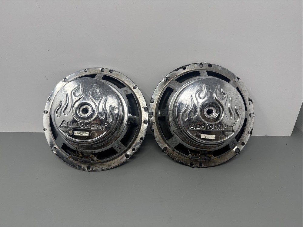 Vintage OLDSCHOOL Audiobahn AS62Q Speakers x2 UNTESTED